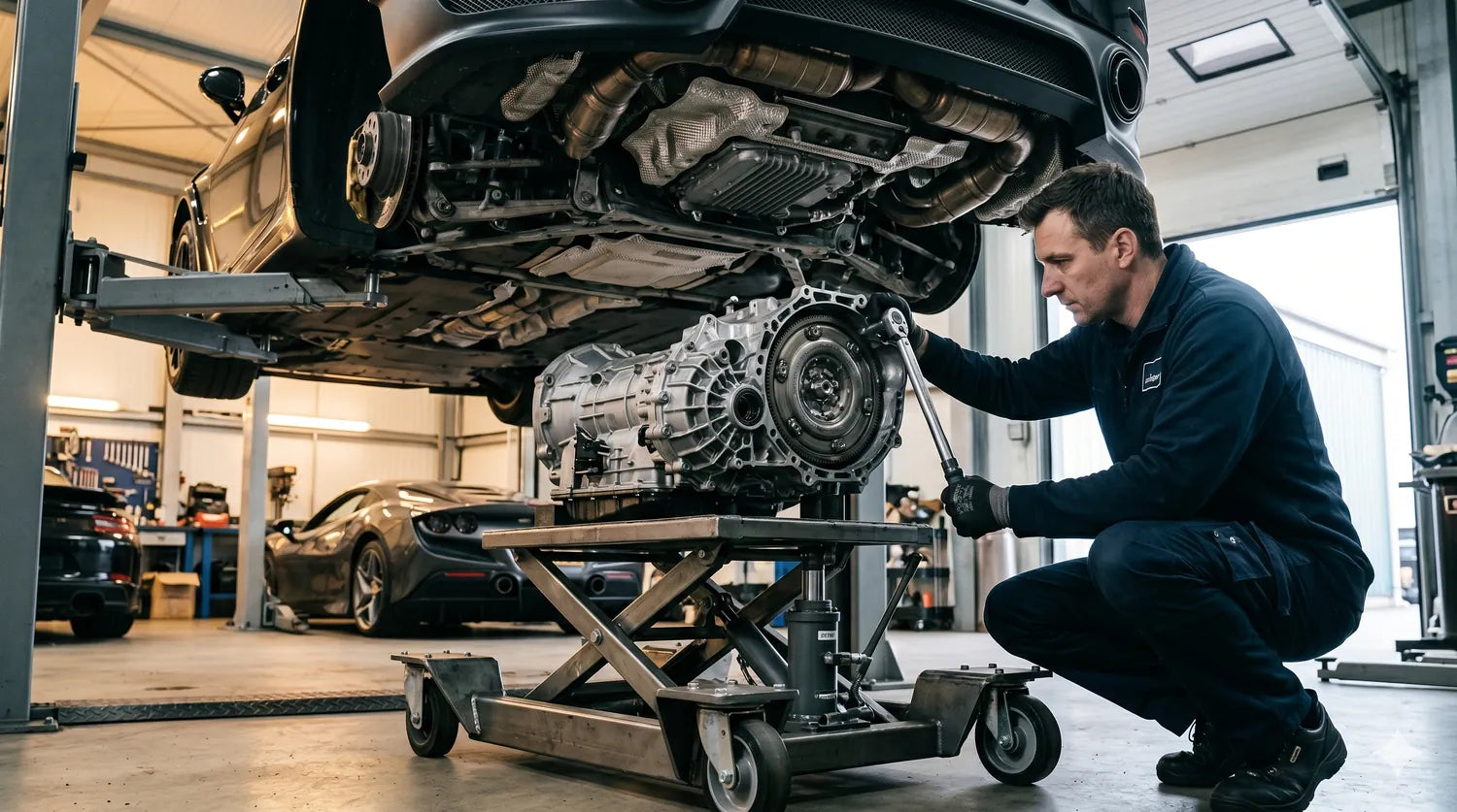Transmission service on a European vehicle